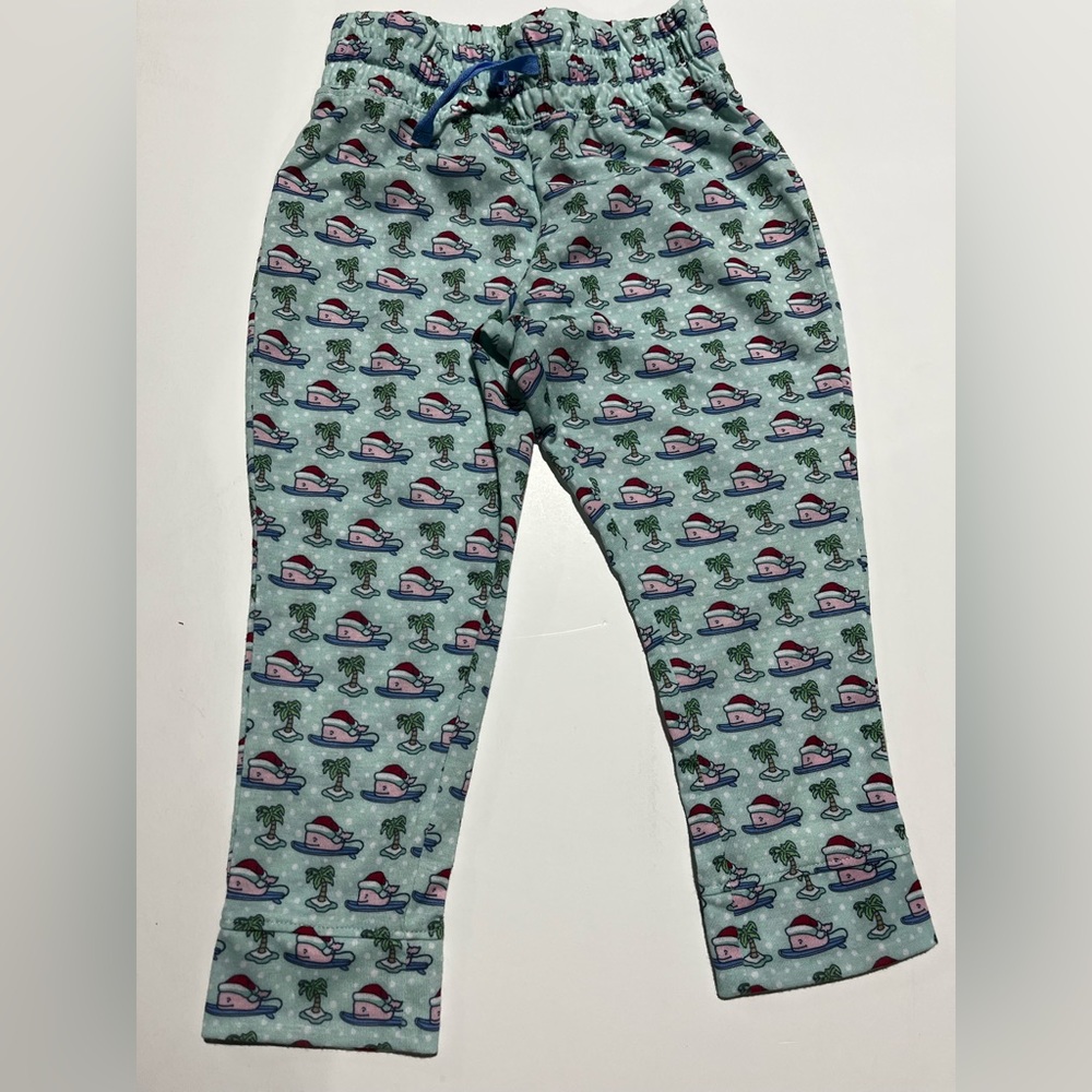 Vineyard Vines Tropical Christmas PJ pants 3T